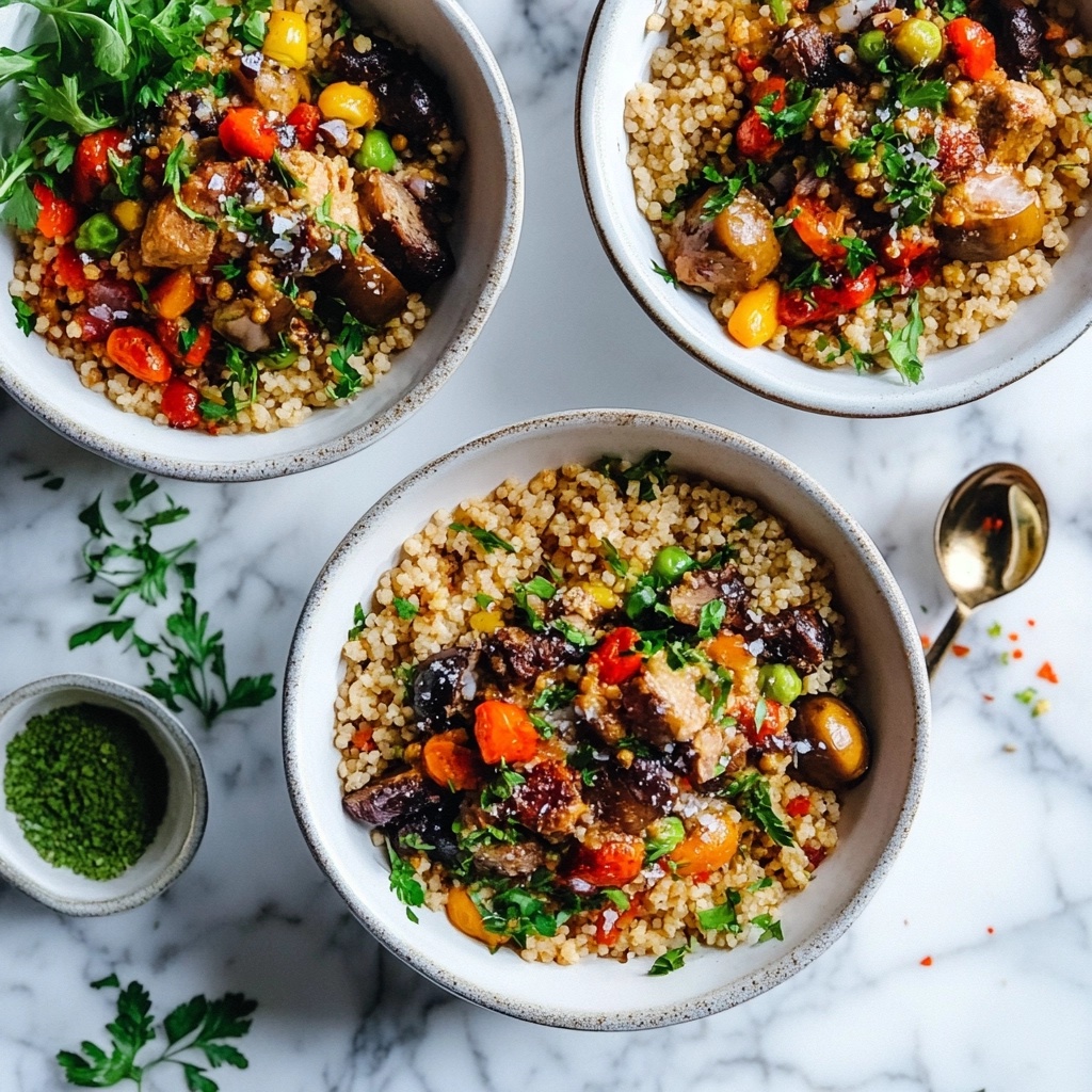 Moroccan couscous bowls